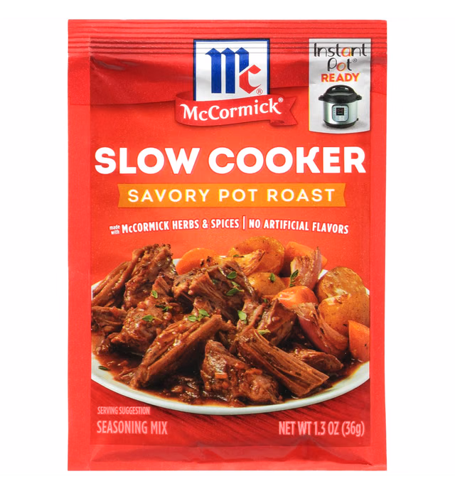 McCormick, Slow Cooker Savory Pot Roast Seasoning Mix, 1.3 Oz