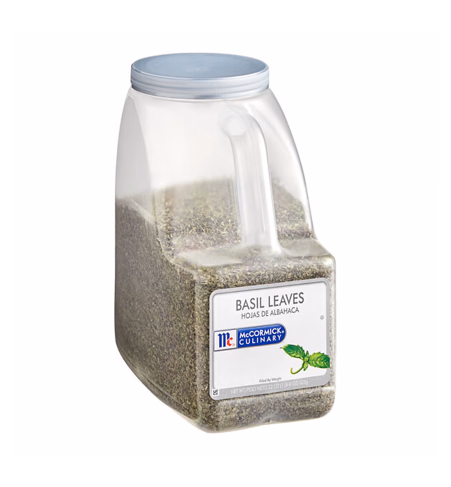 McCormick Culinary Basil Leaves 22 oz. - 3/Case