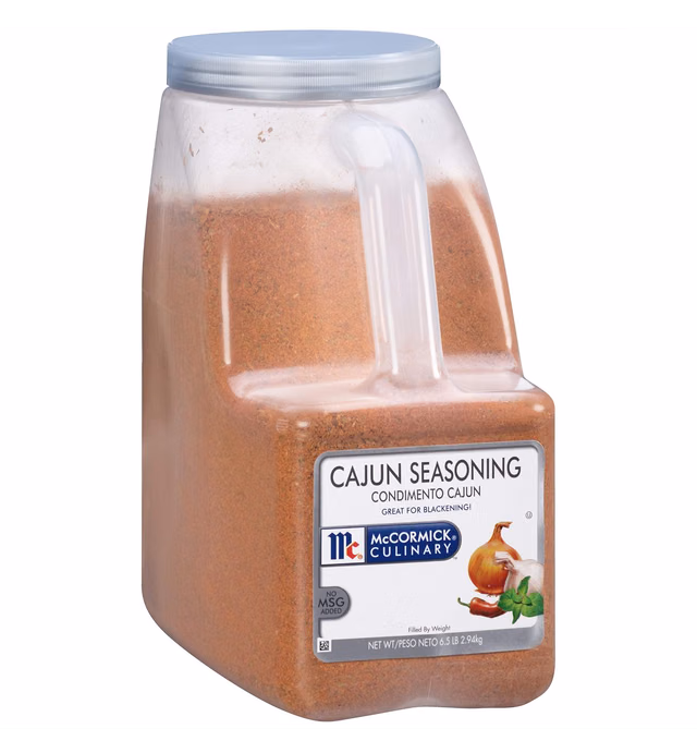 McCormick Culinary Cajun Seasoning, 6 lb - One 6 Pound Container of Cajun Seasoning Mix, Made to Enhance Catfish, Crawfish, Jambalaya, Gumbo and More
