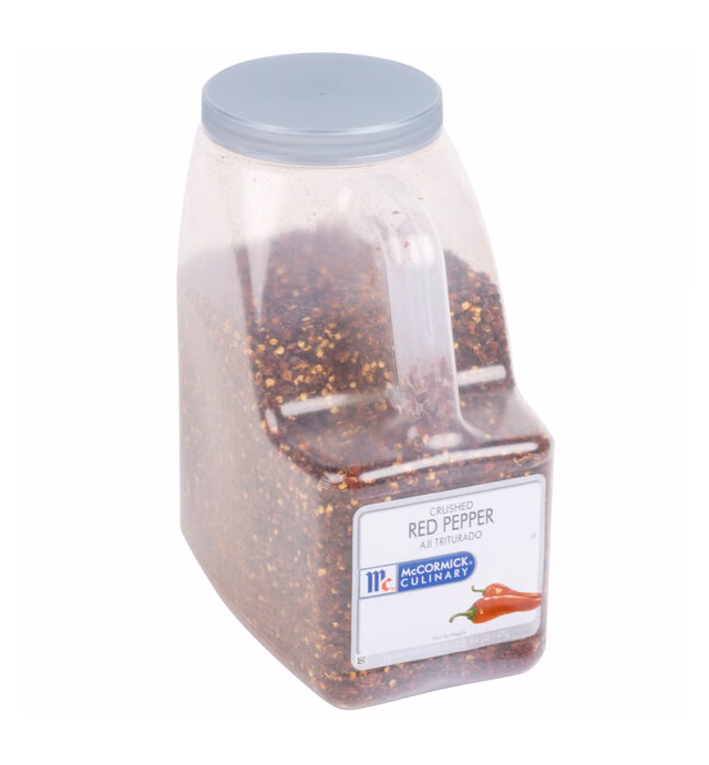 McCormick Culinary Crushed Red Pepper 3.25 lb. - 3/Case