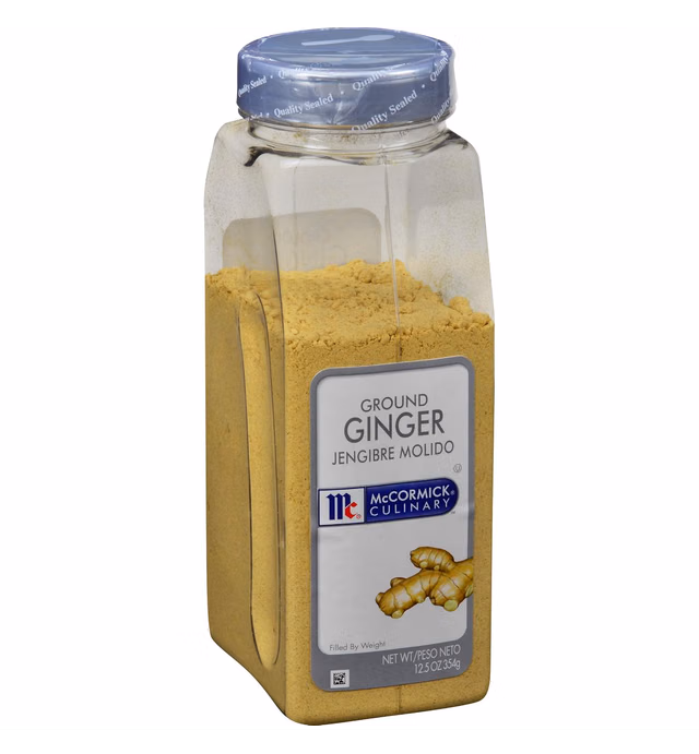McCormick Culinary Ground Ginger, 12.5 oz - One 12.5 Ounce Container of Dried Ground Ginger Powder, Perfect on Meats, Seafood, Asian and Indian Dishes, Fruits, Vegetables and Desserts