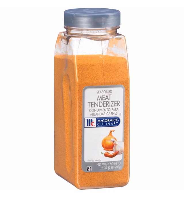 McCormick Culinary Seasoned Meat Tenderizer, 32 oz - One 32 Ounce Container of Meat Tenderizer Seasoning, Blended for Chefs to Create Flavorful Meat Dishes