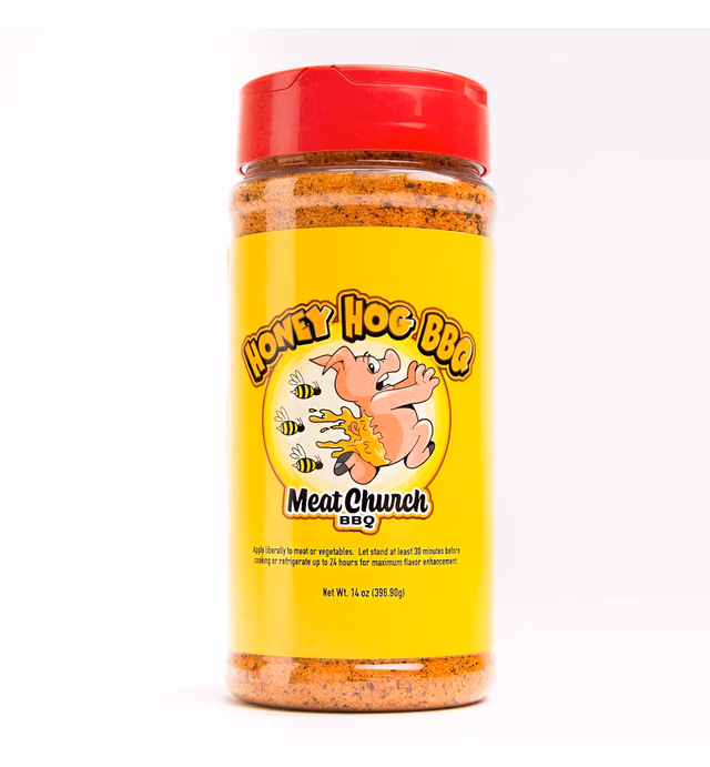 Meat Church Honey Hog BBQ Rub and Seasoning for Meat and Vegetables, Gluten Free, 14 Ounces