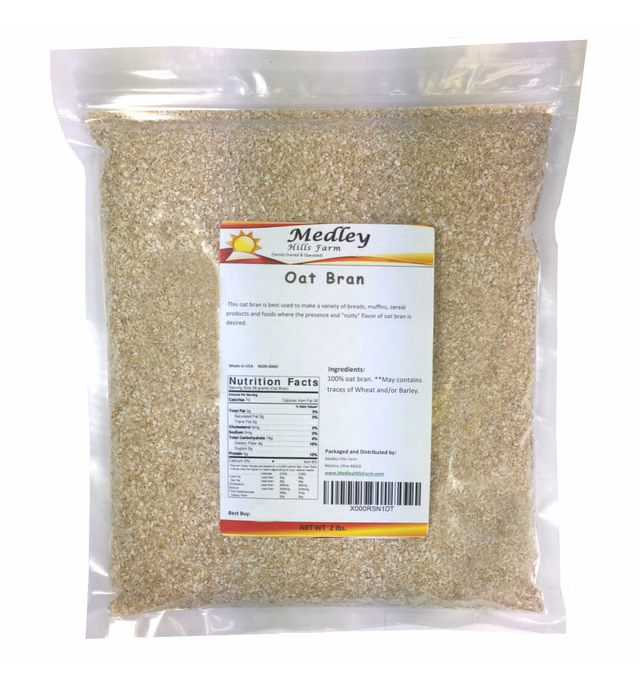 Medley Hills Farm Oat Bran 2 lbs