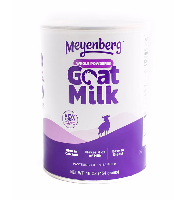 Meyenberg Canned Powdered Whole Goat Milk, Gluten Free, Soy Free, 16 oz