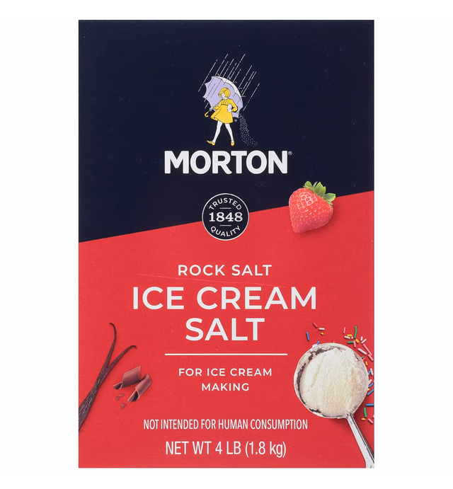 Morton Ice Cream Salt, 4 Pounds