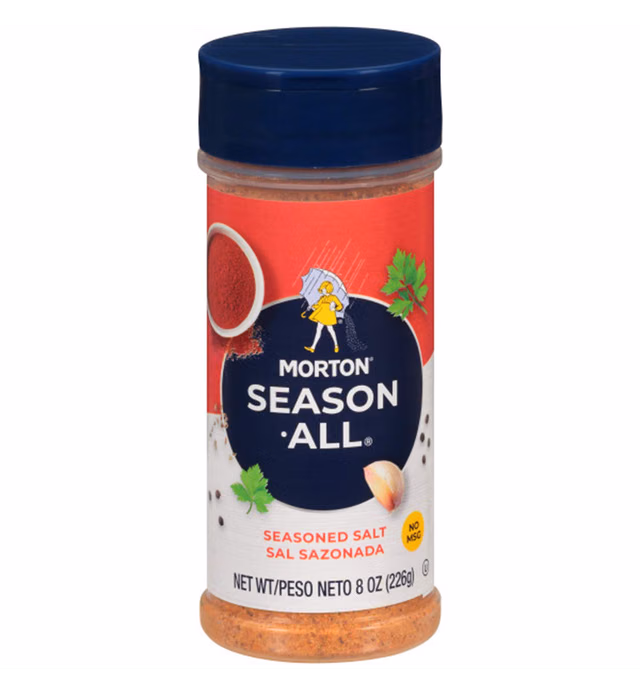 Morton Season-All Seasoned Salt, 8 Ounce Canister (Pack of 12)