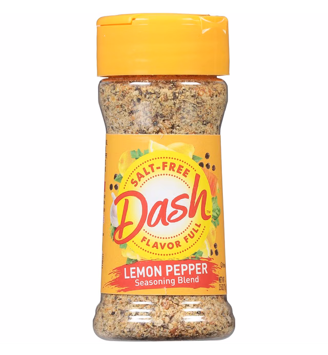 Dash Salt-Free Seasoning Blend, Lemon Pepper, 2.5 Ounce