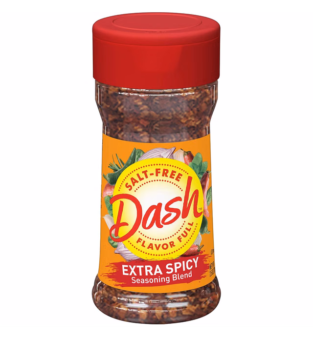 Dash, Salt-Free Seasoning Blend Extra Spicy, 2.5 Oz