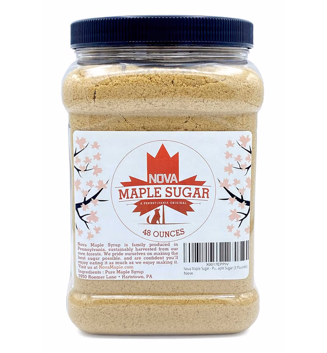 Nova Maple Sugar - Pure Grade-A Maple Sugar (3 Pounds)