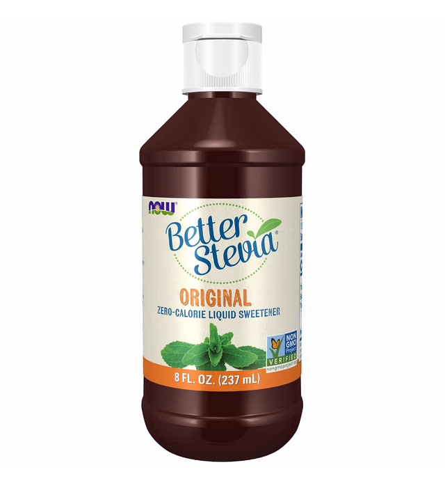 NOW Foods BetterStevia Original Zero-Calorie Liquid Sweetener, Keto Friendly, Suitable for Diabetics, No Erythritol, 8-Ounce