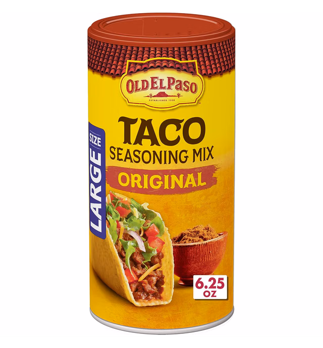 Old El Paso Taco Original Seasoning, 6.25 oz (Pack of 12)