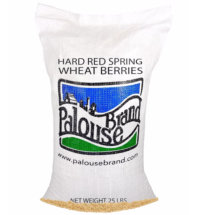 Hard Red Spring Wheat Berries | 25 LBS | Meet the Farmers | 100% Desiccant Free | Sproutable | Non-GMO Project Verified | Kosher | Poly Bag