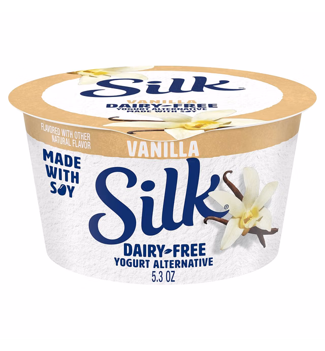 Silk Soy Milk Dairy-Free Yogurt Alternative, Vanilla, Gluten-Free, Vegan, Non-GMO Project Verified, 5.3 oz.