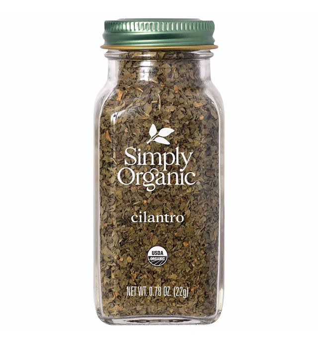 Simply Organic Cilantro Leaf, Cut & Sifted, Certified Organic | 0.78 oz | Coriandrum sativum L.