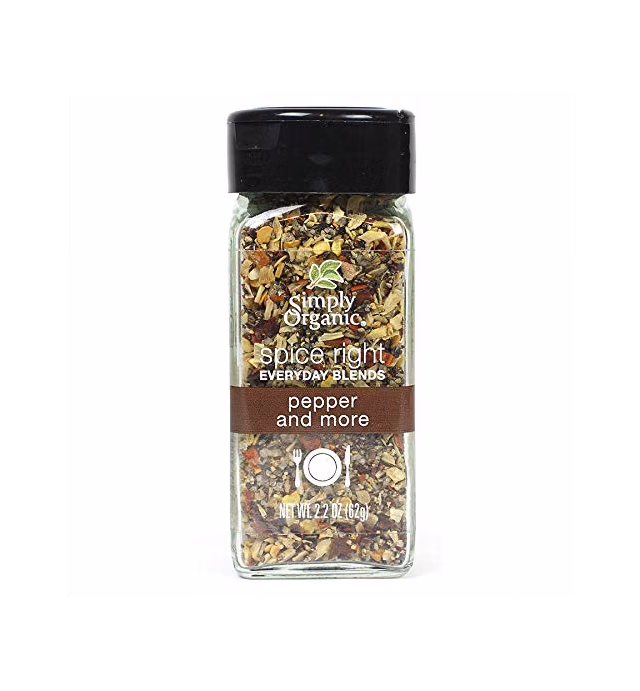 Simply Organic Spice Right Everyday Blends Pepper & More, Certified Organic, Vegan | 2.2 oz