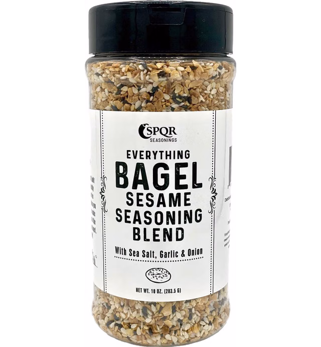 Everything Bagel Seasoning Blend Original XL 10 Ounce Jar. Delicious Blend of Sea Salt and Spices Dried Minced Garlic & Onion Flakes. Bagel Allspice, Sesame Seasoning Spice Shaker