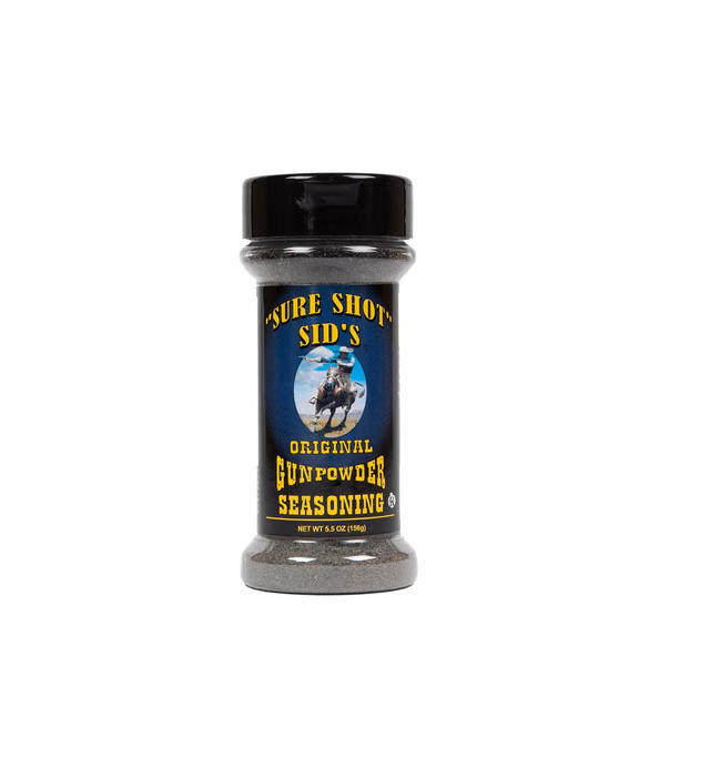 Sure Shot Sid’s Gunpowder Seasoning - Famous Bbq Rub Powder Grill Seasoning for Beef, Steak Meat, All-Purpose Seasoning Blend Dry Rub for Grilling