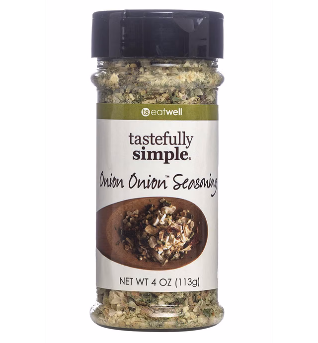 Tastefully Simple Onion Onion Seasoning, 4 Ounce (Pack of 3)
