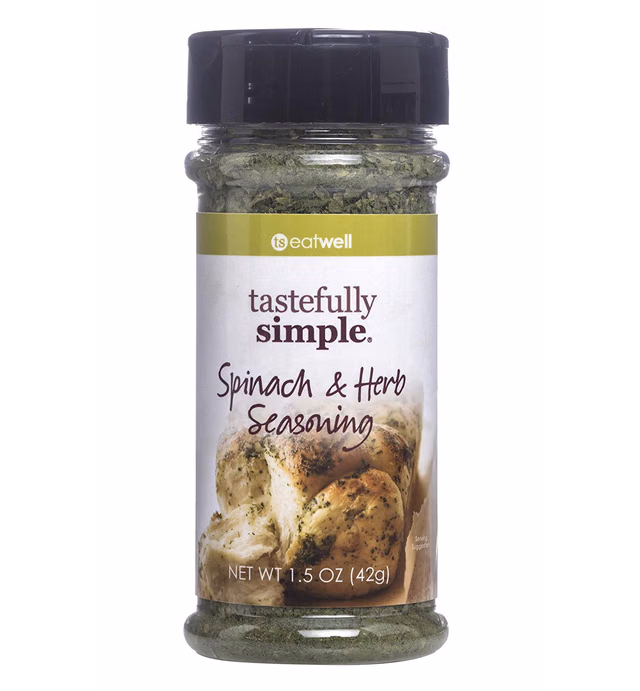 Tastefully Simple Spinach and Herb Seasoning, 1.5 Ounce