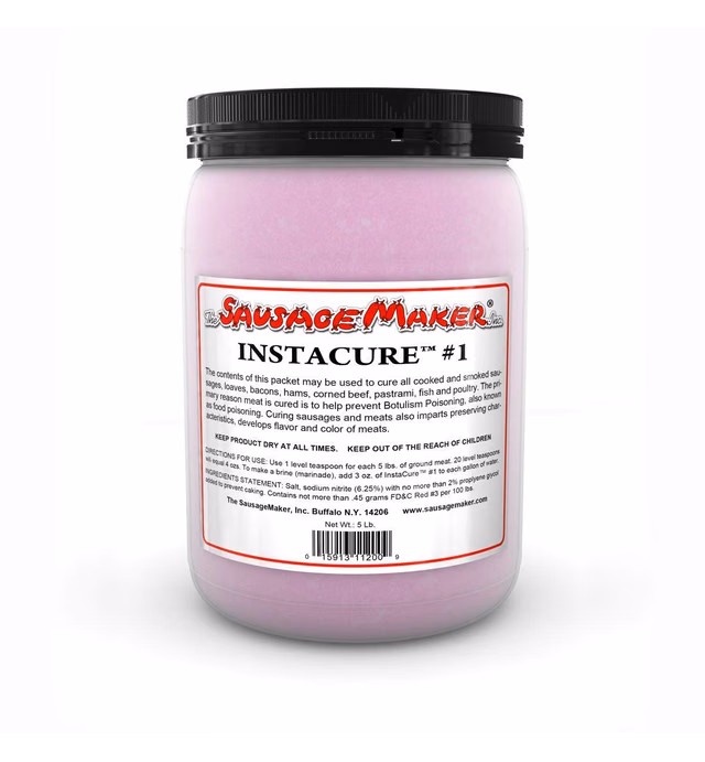 Insta Cure #1 (Prague Powder 1) - Curing Salt for Meat and Sausage - 5 lbs. - The Sausage Maker