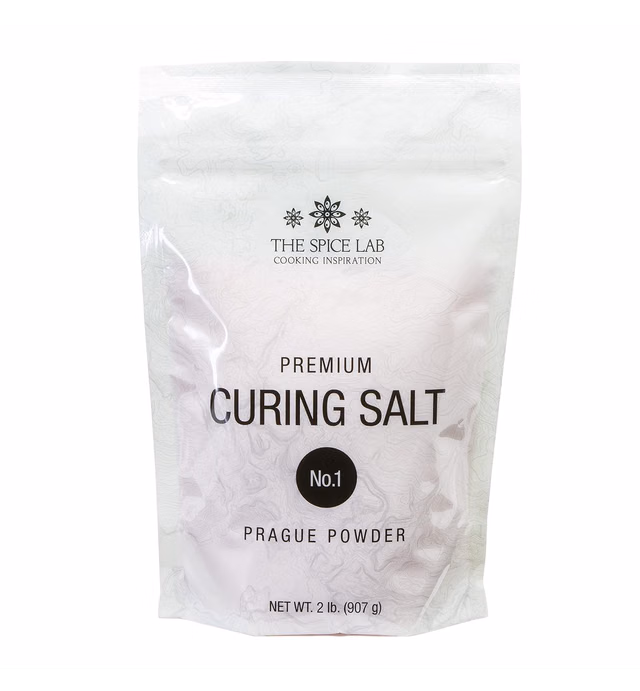 The Spice Lab Curing Salt #1 (2 Lb Bag) Pink Curing Salt (Prague Powder 1) 6.25% Sodium Nitrite Curing Salt for Meat, Game, Bacon Cure, Brining Salt, Jerky Cure, Brisket & Corned Beef - Made in USA