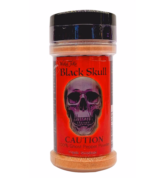 Wicked Tickle Black Skull Smoked Ghost Pepper Powder