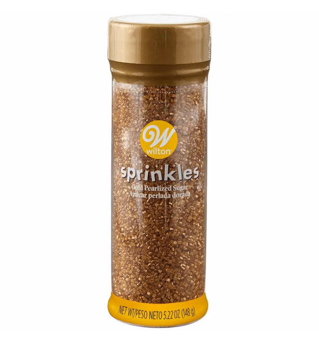 Wilton - 710-041 Wilton Gold Pearlized Sugar Sprinkles, 5.22 Oz.