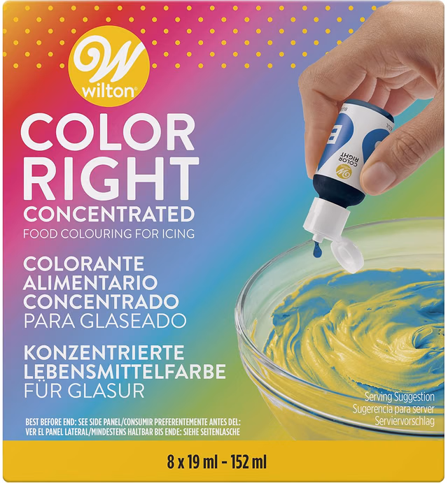 Wilton Color Right Performance Food Coloring Set, 8 Colors