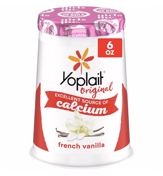 Yoplait Original French Vanilla Low Fat Yogurt, 6 OZ Yogurt Cup