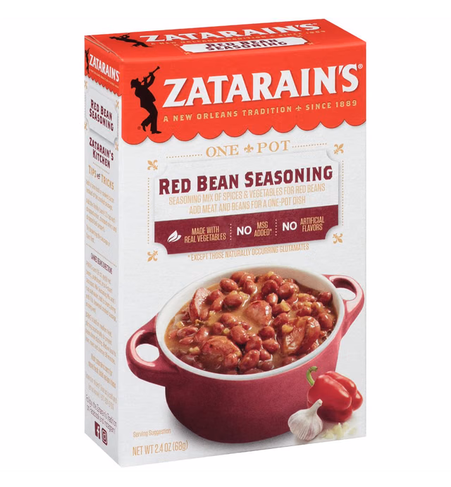 Zatarain's Red Bean Seasoning, 2.4 oz (Pack of 12)