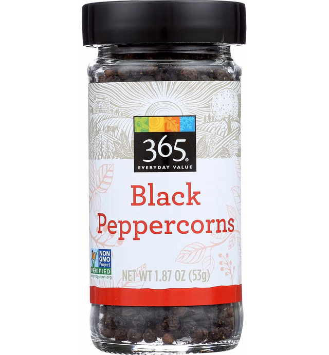 365 Everyday Value, Black Peppercorns, 1.87 oz