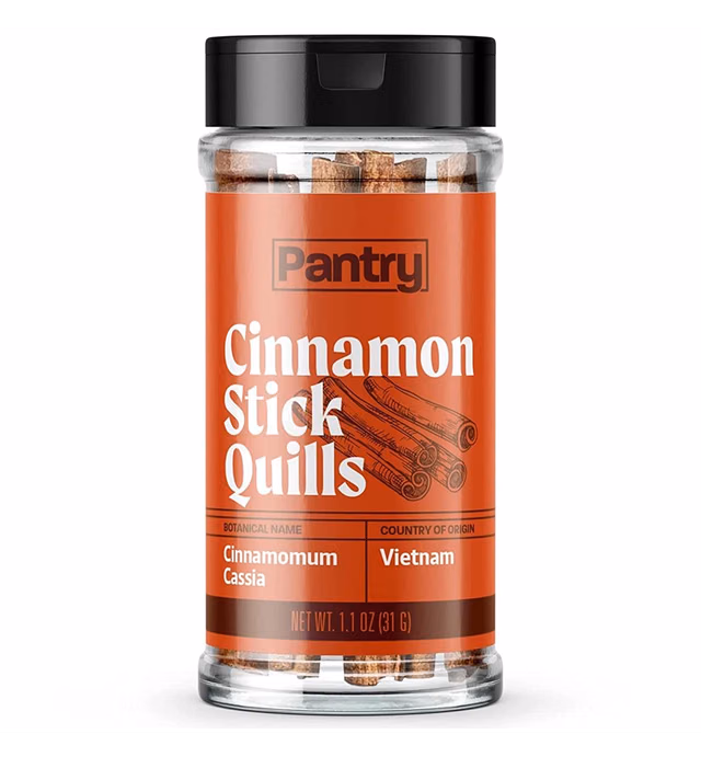Pantry Premium Cinnamon Stick Quills, Saigon Cassia Whole Cinnamon Sticks, Aromatic & Robust Flavor + Loaded with Antioxidants, Sourced Organic From Vietnam, For Recipes, Drinks, Tea, 1.1 Oz