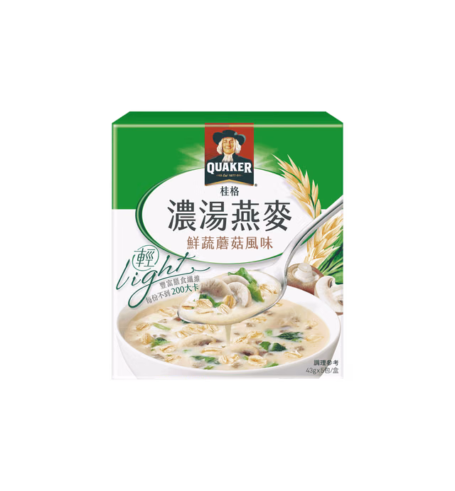 桂格濃湯燕麥-鮮蔬蘑菇風味