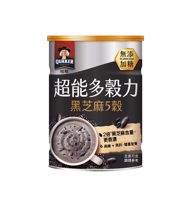 桂格超能多穀力-黑芝麻 5穀(無添加糖)