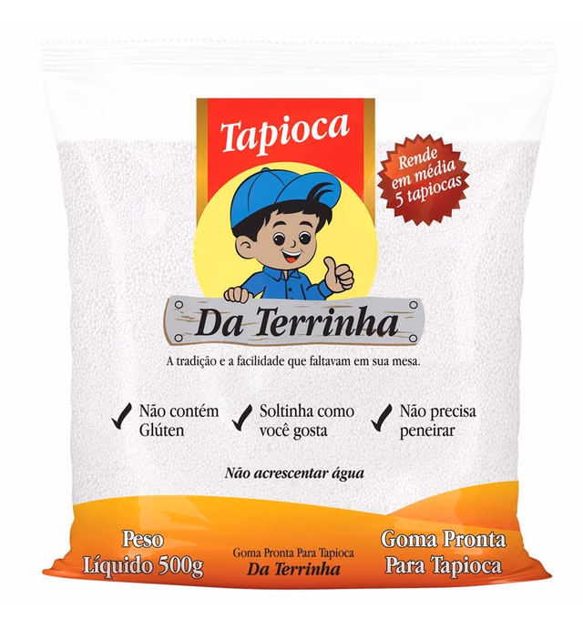 Da Terrinha Tapioca Flour 17.6oz | Goma Pronta para Tapioca 500g