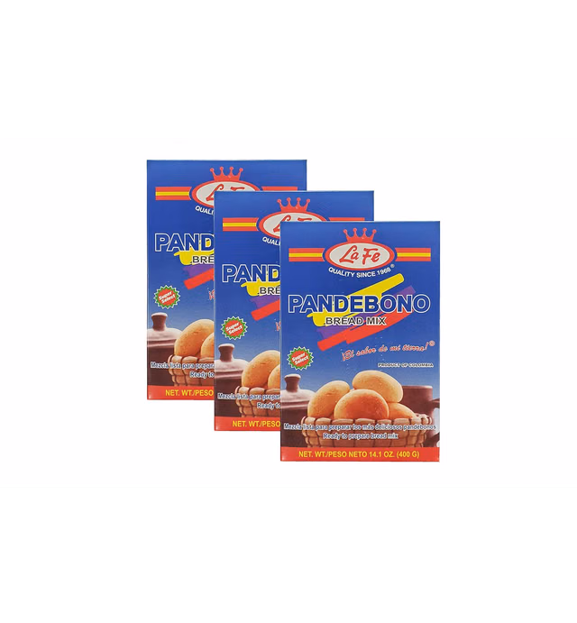 La Fe Colombian Pandebono Bread Mix (3 Pack, Total of 42.3oz)