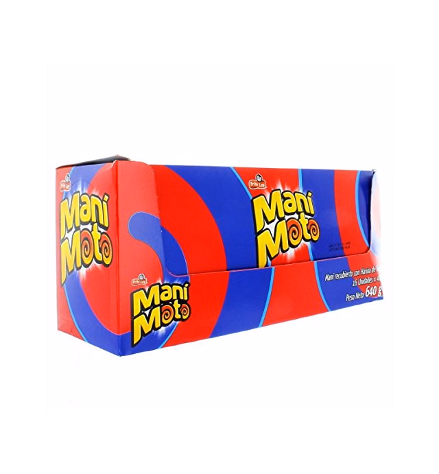 MANI MOTO Mani Recubierto con Harina de Trigo/Peanut Coated w/ Wheat Flour - 1 Bag of 16 Units