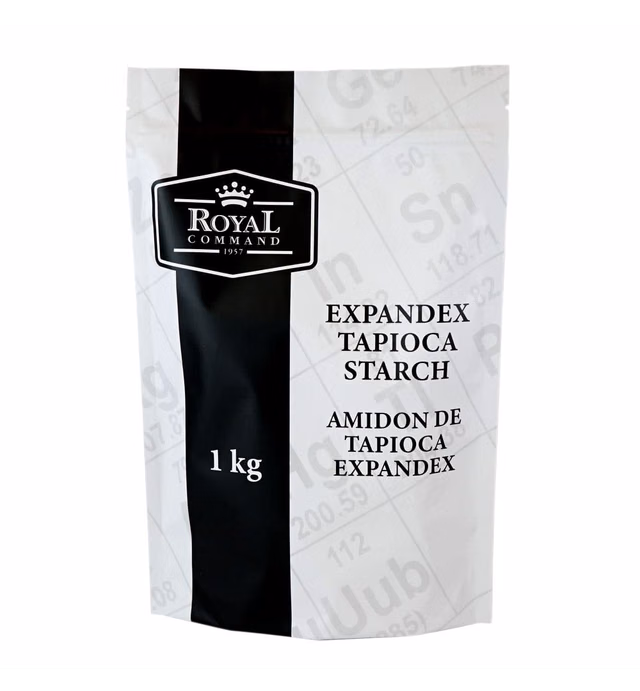 Royal Command Expandex Modified Tapioca Starch - 1kg (2.2lb) | Gluten Free Tapioca Flour, Enhance Texture, Flavour and Appearance of Gluten Free Foods, Thickener