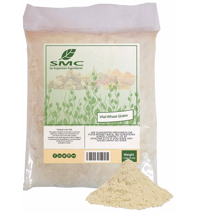Vital Wheat Gluten 1 Pound Bulk Bag Flour Powder