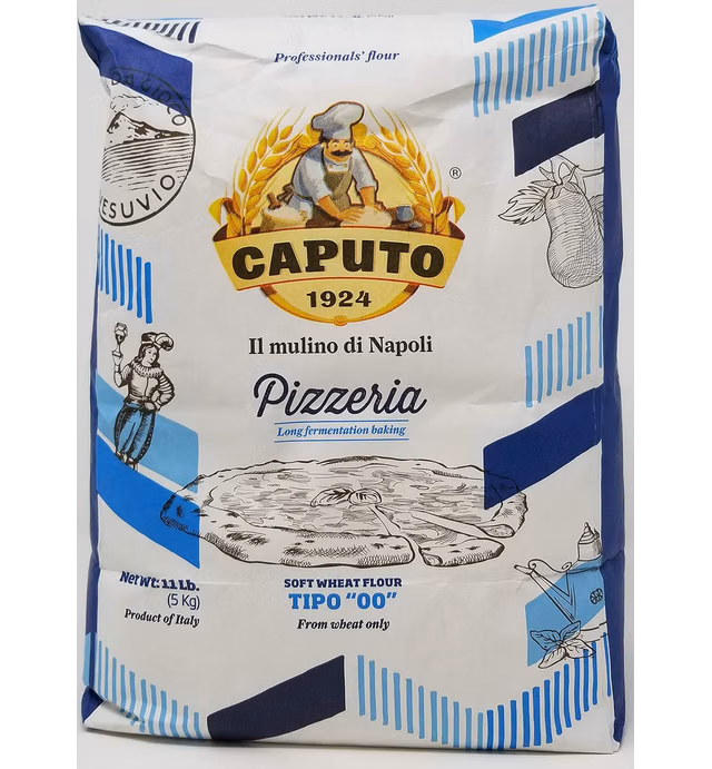 Caputo, Antimo Pizzeria Chef 00 Soft Wheat Flour Pack Blue 11LB Bag 22 Total Pounds 10 Kilo, 352 Ounce, (Pack of 2)