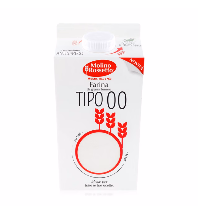 Molino Rossetto Tipo 00 Flour for Pizza Dough - Double Zero Flour for Pizza, Pasta, and Baking - Italian Flour from Italy (1.65 lb / 750gr) - Pack of 1