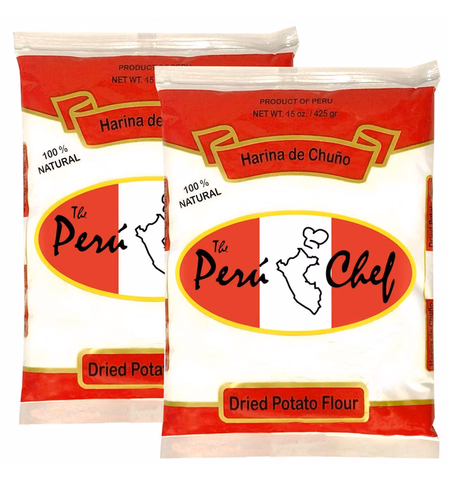 Peru Chef Harina de Chuno / Dried Potato Flour 15oz 2 Pack