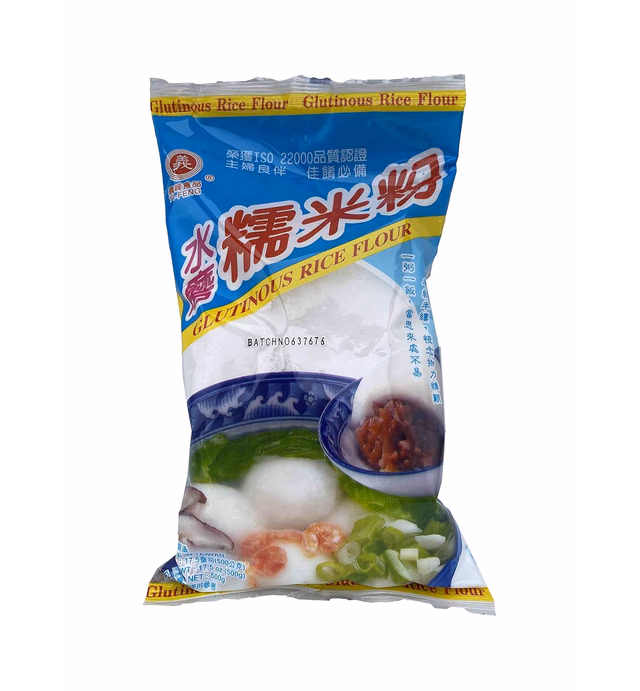 Pure Glutinous Rice Flour, Glutinous Rice Powder by Yi Feng 17.6OZ, 1 Pack (Traditional Water Milled)
