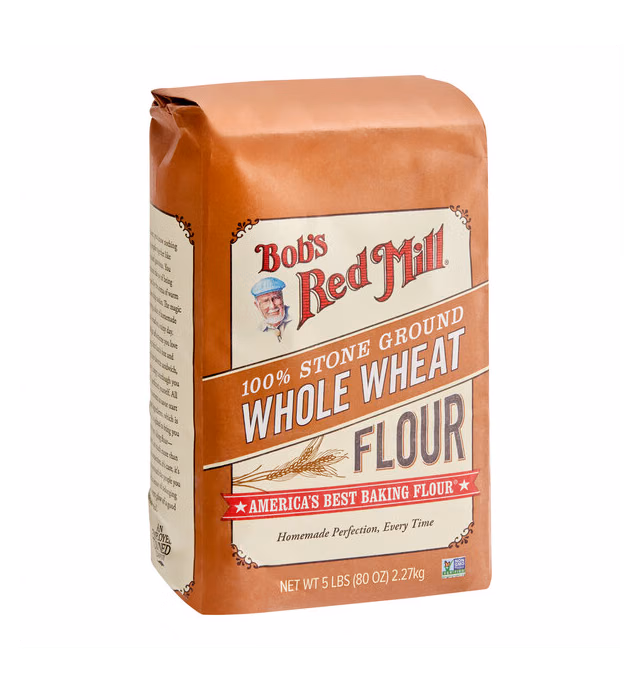 Bob's Red Mill Whole Wheat Flour 5 lb. - 8/Case