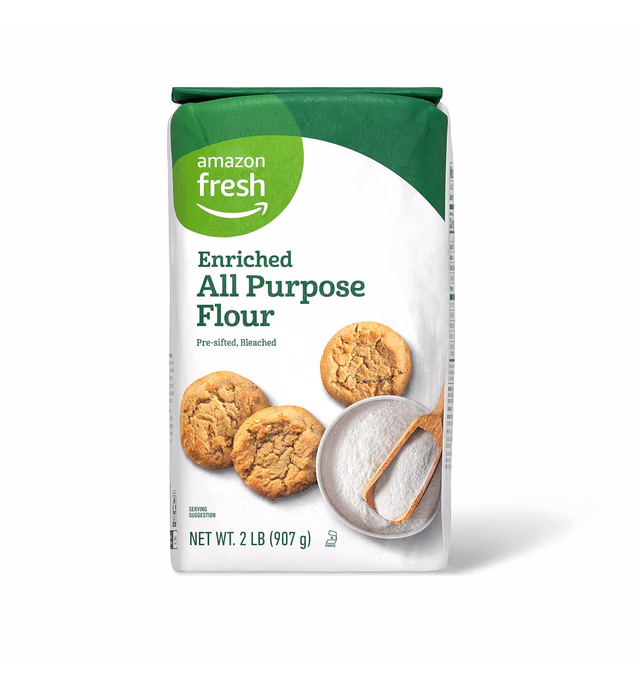 Amazon Brand - Amazon Fresh All Purpose Flour, 2 lb (Previously Happy Belly, Packaging May Vary)