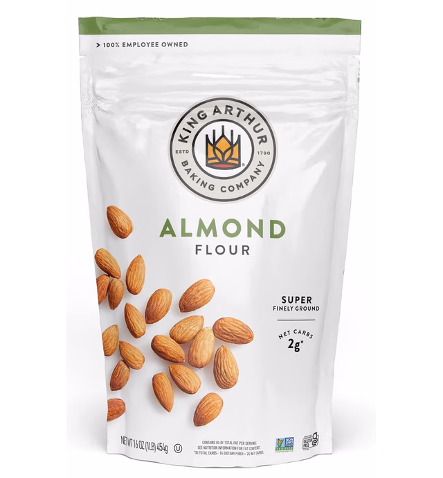 King Arthur, Almond Flour, Certified Gluten-Free, Non-GMO Project Verified, Certified Kosher, Finely Ground, 16 Ounces