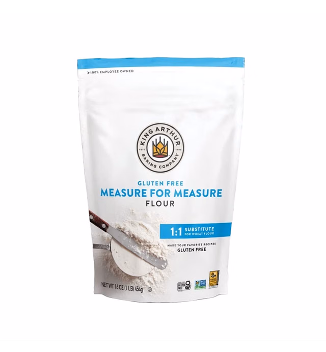 King Arthur, Measure for Measure Flour, Certified Gluten-Free, Non-GMO Project Verified, Certified Kosher, Non-Dairy, 1 Pound, Packaging May Vary