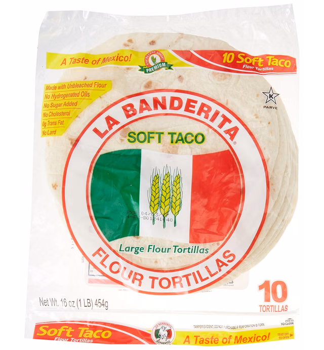La Banderita Tortilla Soft Taco Flour, 16 oz