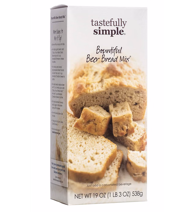 Tastefully Simple Bountiful Beer Bread Mix, 19 Ounce